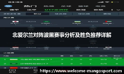 北爱尔兰对阵波黑赛事分析及胜负推荐详解